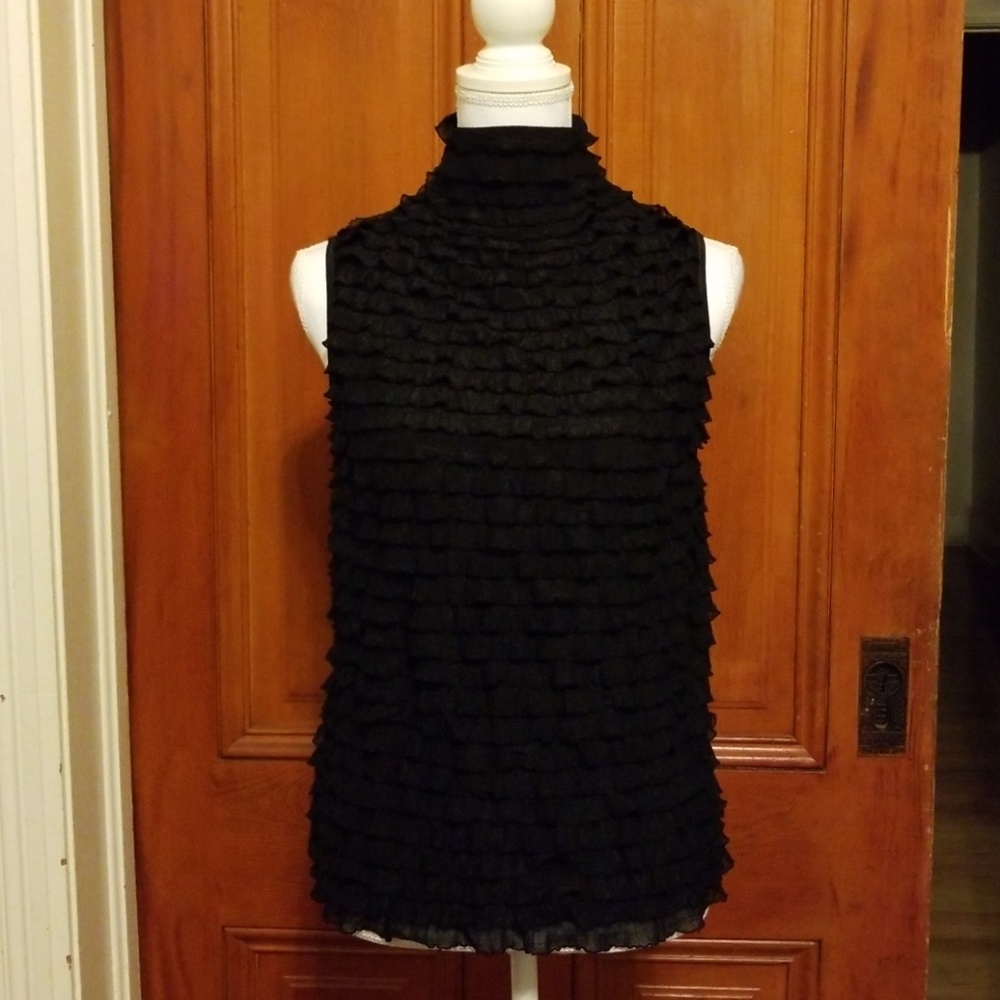 90S MOCK NECK LAYERED TOP
